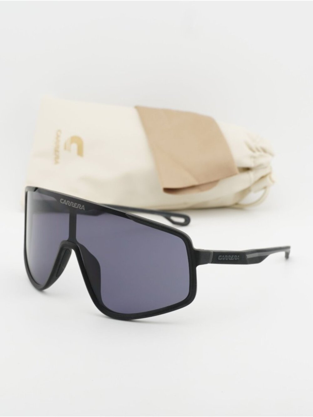 CARRERA 4017/S 0003 IR Shield Sunglasses - Black / Dark Grey